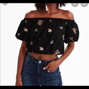 American Eagle bubble crop top like new